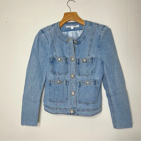 VERONICA BEARD Ferazia Denim Jacket - Picture 2 of 10
